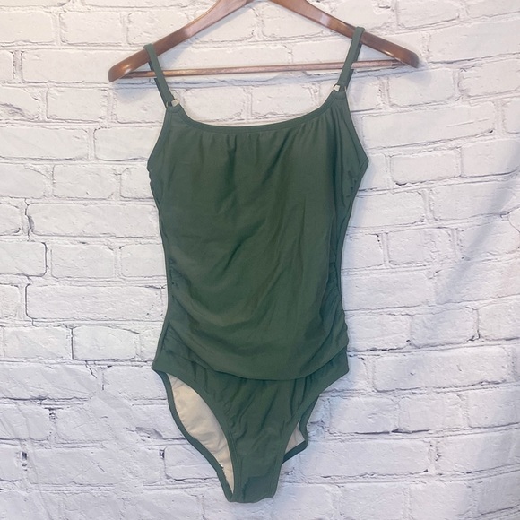 Kona Sol Green One-Piece Swimsuit Size Small Excellent Condition - Picture 1 of 12